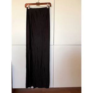 Sexy Novella Royal Long Maxi Black Viva Slit Skirt